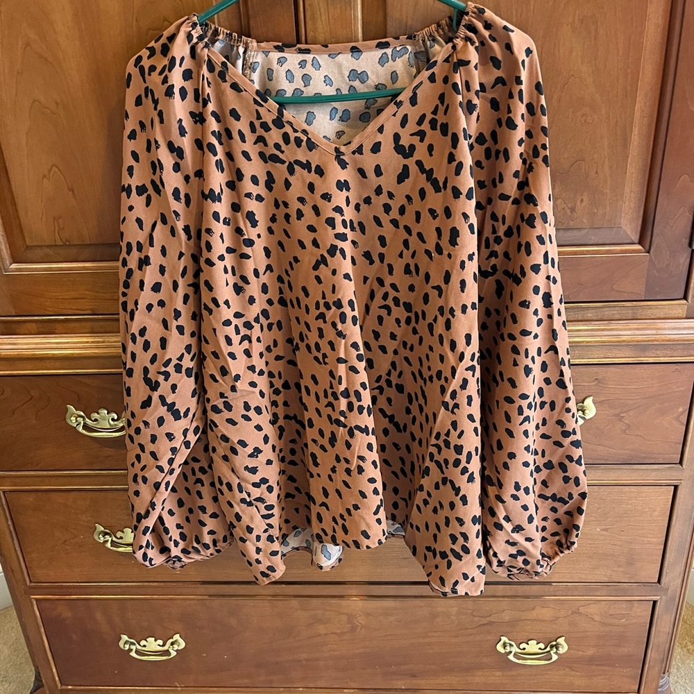 Leopard Print Women's Top